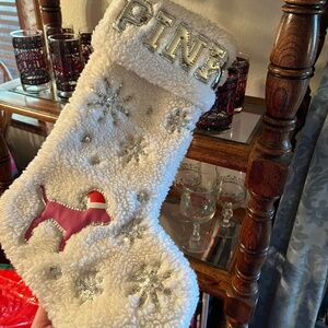 Pink Victorias Secret Christmas Stocking